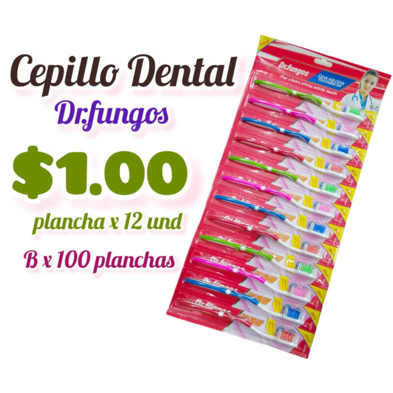 Cepillo Dental Dr. Fungos planchaX12und Bx100 planchas