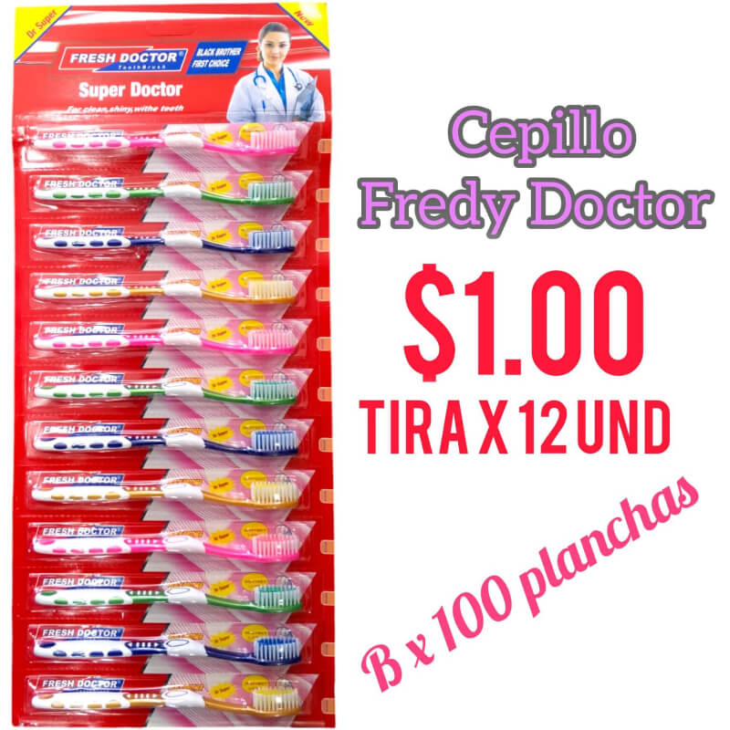 Cepillo de Dientes Fredy Doctor PlanchaX 12 Bx100