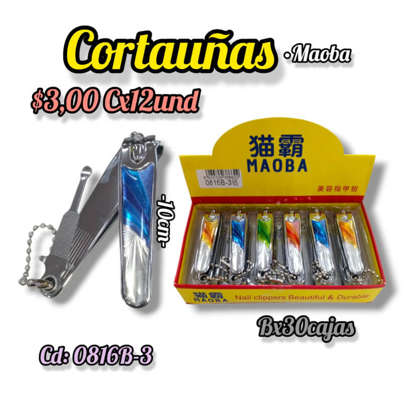 Corta uñas MAOBA cajaX12und BX30cajas