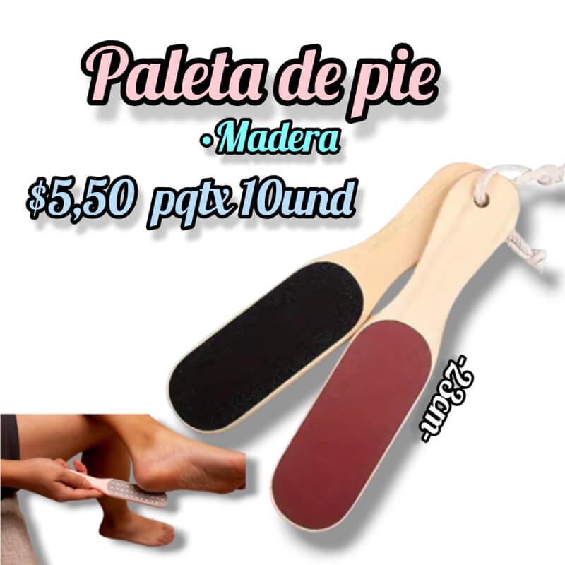 Paleta de Pie de Madera pqtX10