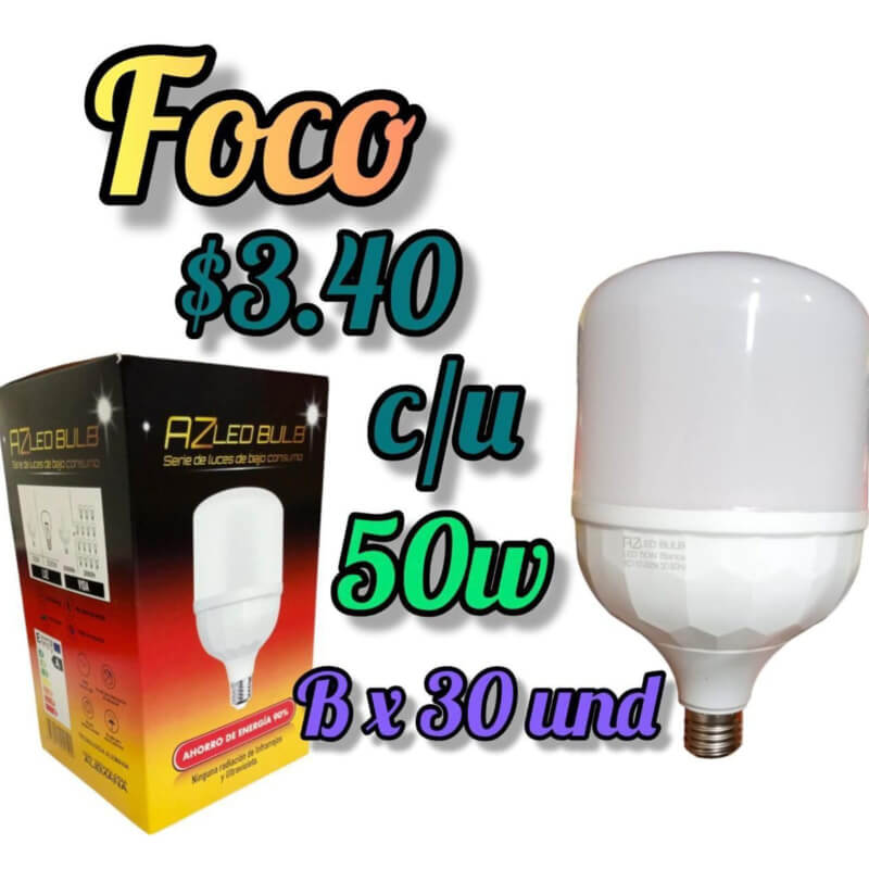 Foco Az Led Bulb 50w Bx30und