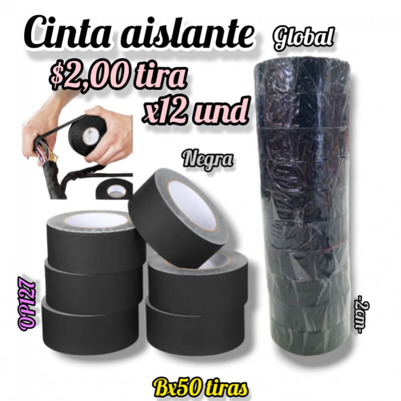 Cinta islante negra GLOBAL - OP127