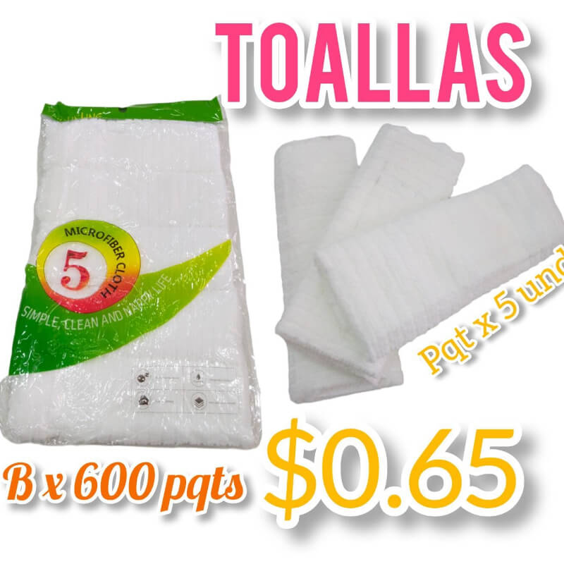 Toallas Blanca pqtx5 und Bx600pqts