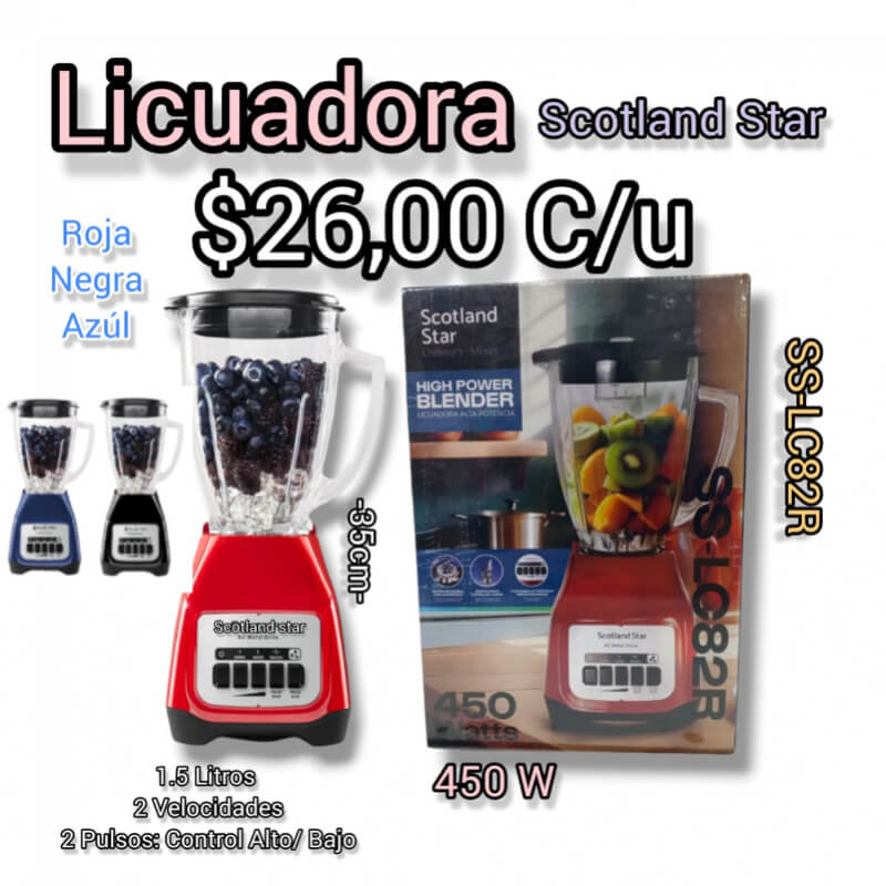 Licuadora Scotland star - SS-LC82R