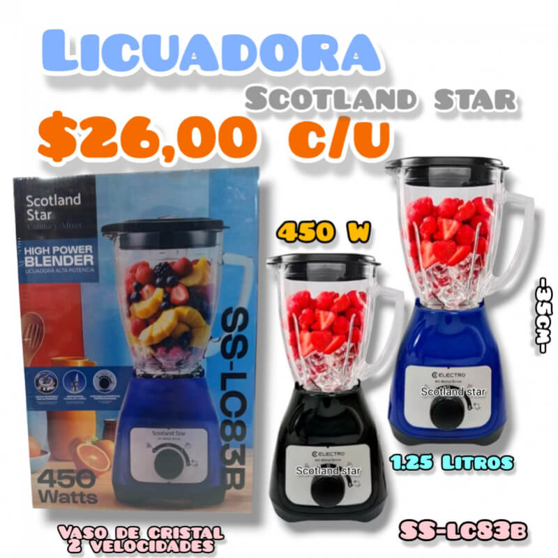 Licuadora Scotland star - SS-LC83B