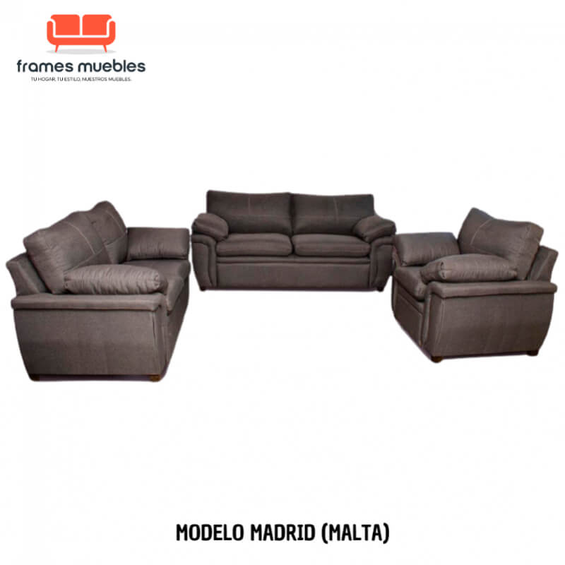 Sala Completa Modelo Madrid (Malta) – Confort y Elegancia Adaptados a tu Estilo | Frames Muebles