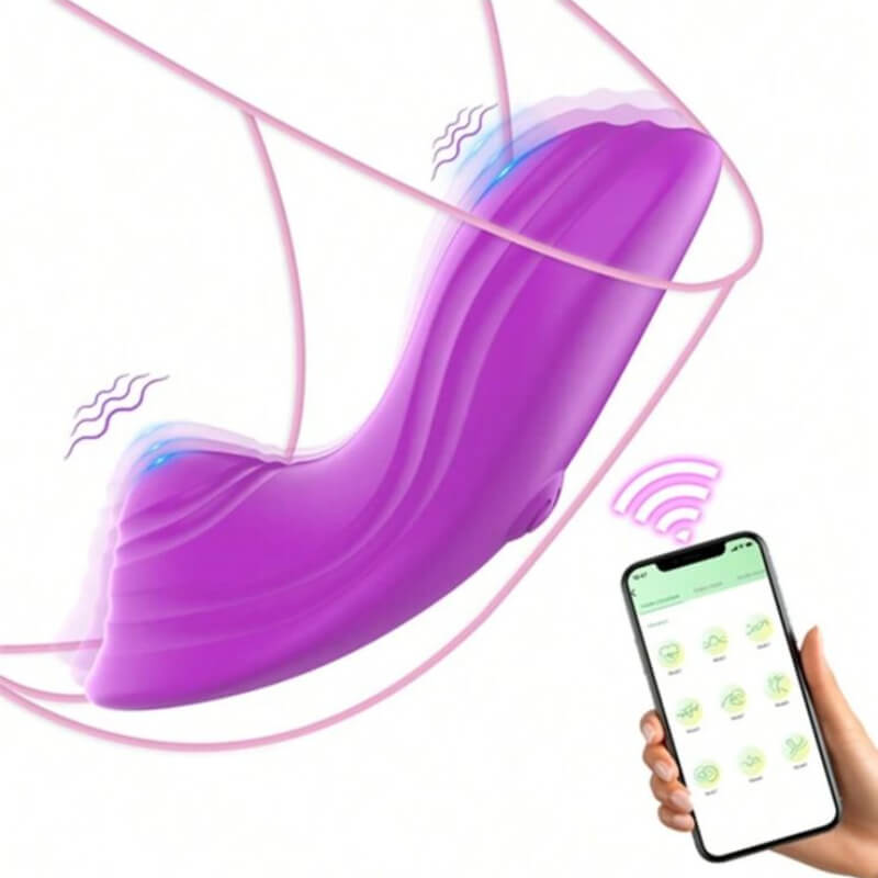 Mariposa Clitorial y Vaginal Vibrador para Panty, con control Inalámbrico y 9 Velocidades.