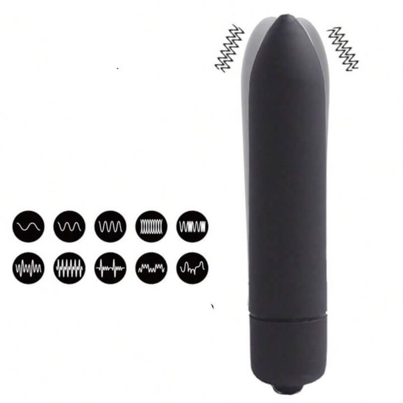 Bala Vibrador con 10 velocidades para Zonas Erógenas, a Batería.