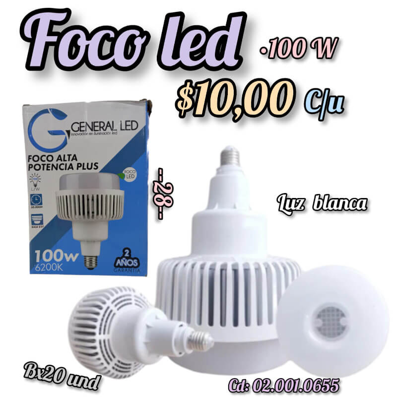 Foco General Led 100w