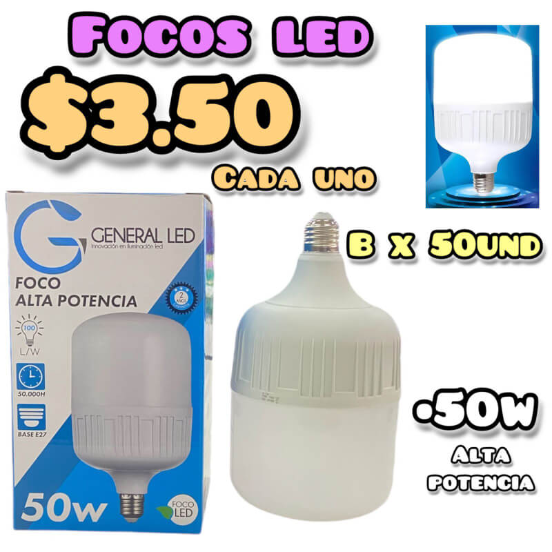 Foco Generador Led 50w