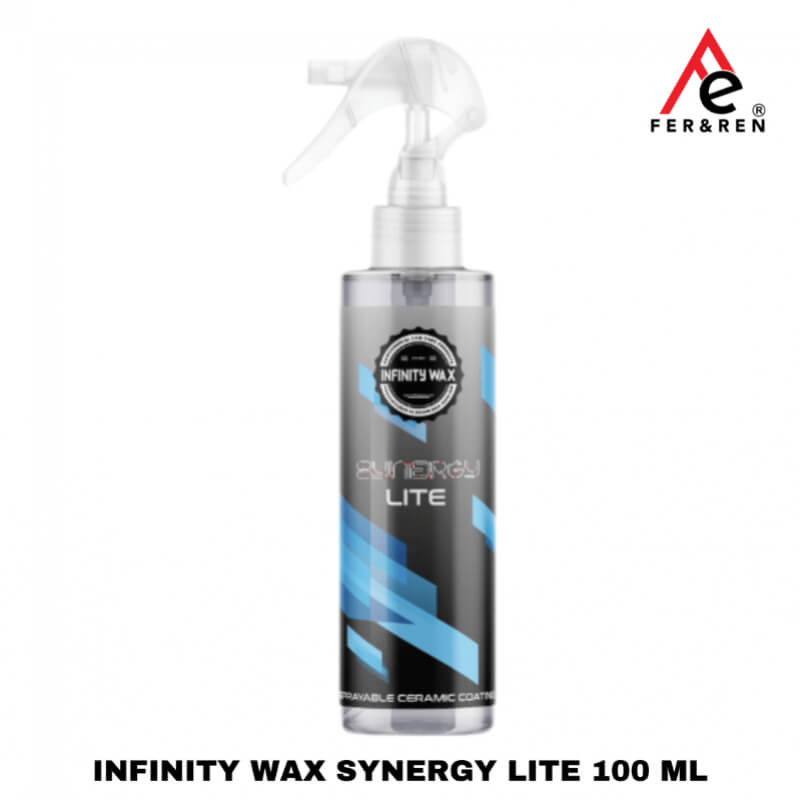 Infinity Wax Synergy Lite 100 ml – recubrimiento cerámico pulverizable, aplicación rápida sin pulido, duración 1 año, brillo extremo | FerRen
