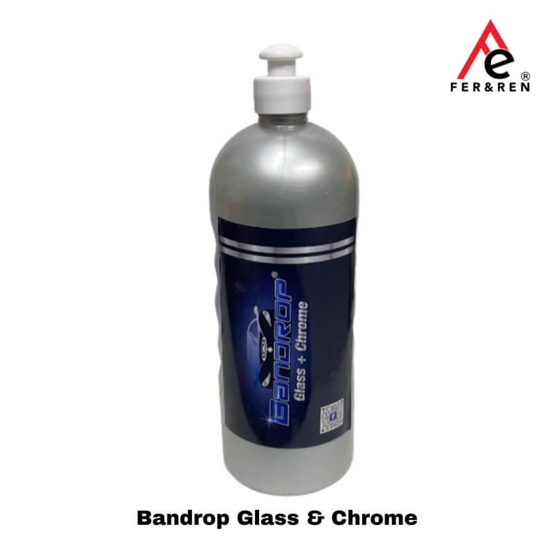 Bandrop Glass & Chrome – Removedor de Marcas de Agua y Óxido para Cristales y Metales (1 Litro)