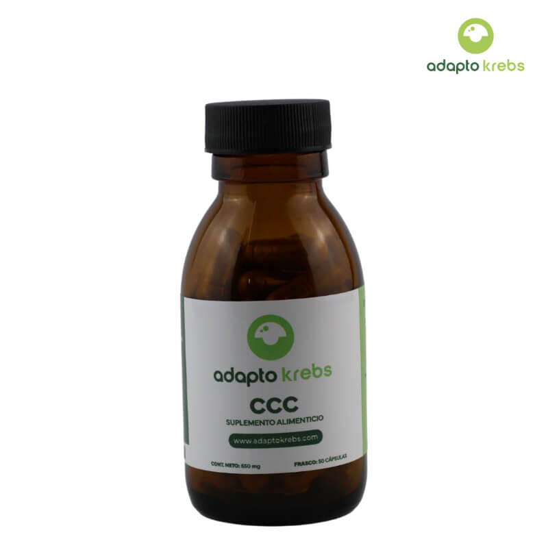 CCC 650 mg - Suplemento Natural con Cúrcuma, Chito San y Cardo Mariano para Salud Hepática, Biliar y Detoxificación | AdaptoKrebs