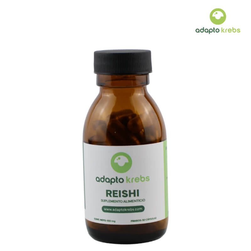 Reishi 650 mg - Suplemento Natural para Inmunidad, Longevidad y Bienestar General | AdaptoKrebs