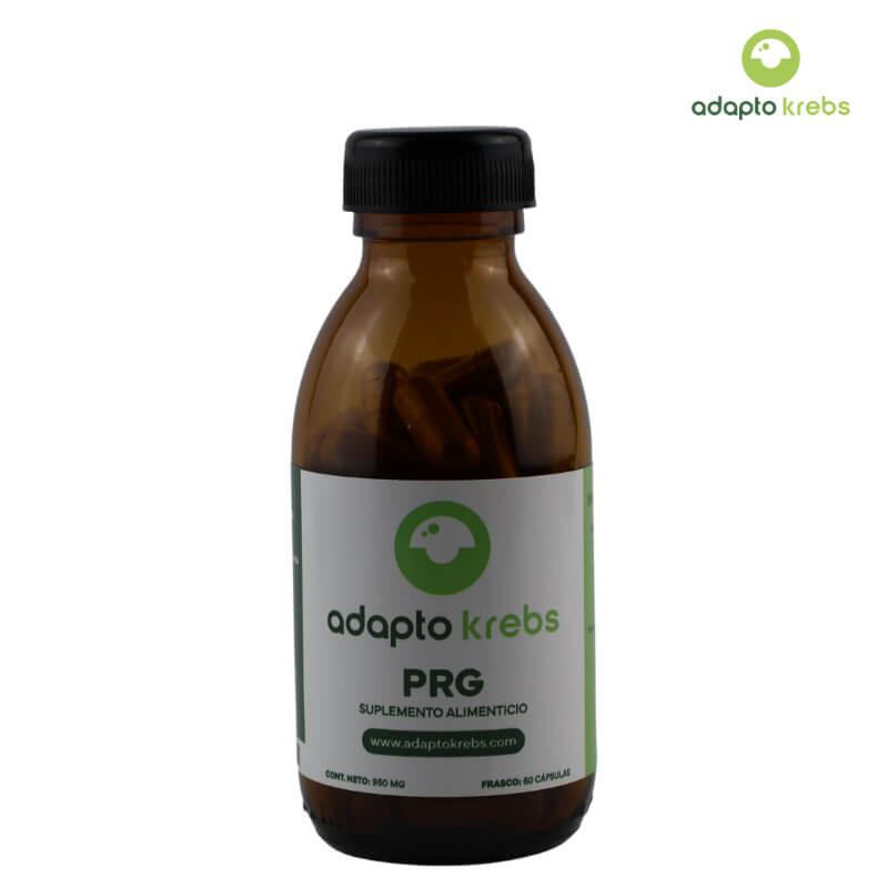 PRG 950 mg - Suplemento Natural con Ginseng Americano, Reishi, Maitake, Leuzea Carthamoides y Ginkgo Biloba para Energía, Salud Cognitiva y Reactivaci