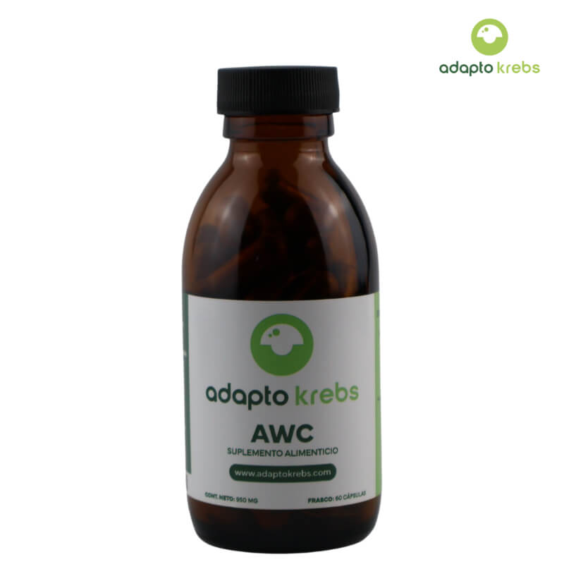 AWC 950 mg - Suplemento Natural con Cola de Caballo, Wheatgrass y Astragalus para Detoxificación, Energía y Bienestar | AdaptoKrebs