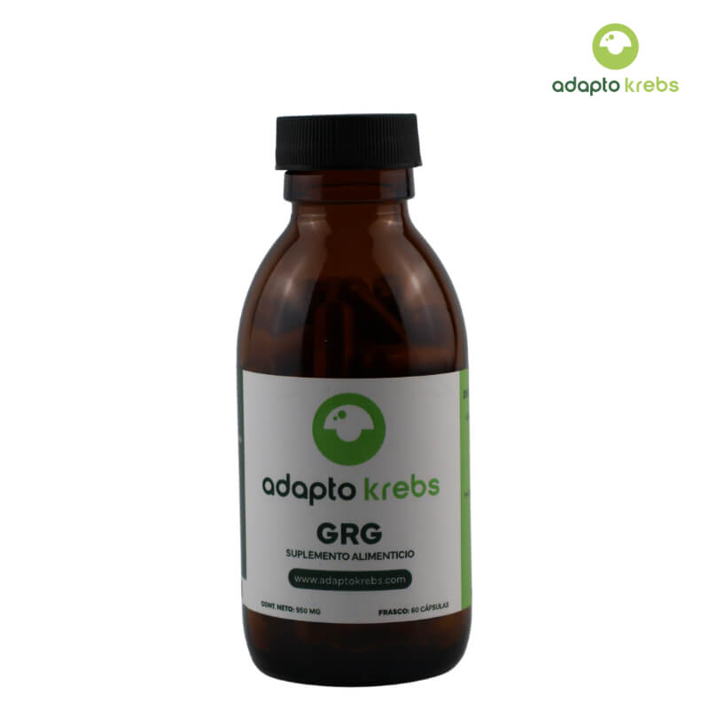 GRG 950 mg - Suplemento Natural con Ginseng Coreano, Reishi y Ginkgo Biloba Energía, Salud Cognitiva y Bienestar Neurológico General | Adaptokrebs