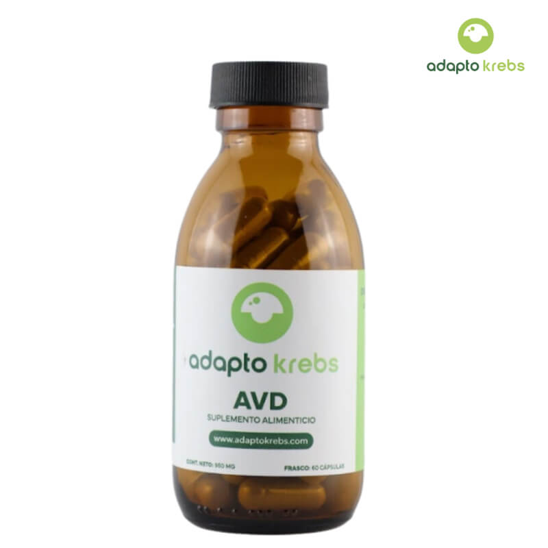 AVD 950 mg - Suplemento Natural con Ashwagandha, Vitex Agnus Castus y Dong Quai para Equilibrio Hormonal, Energía y Bienestar Femenino | AdaptoKrebs