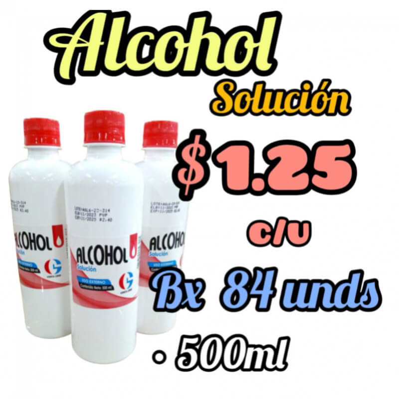 Alcohol Solución 500 ML