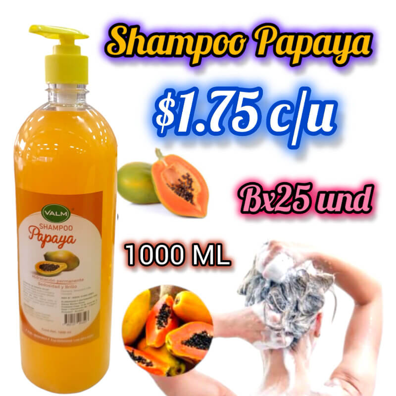 Shampoo Valm Papaya 1000ml