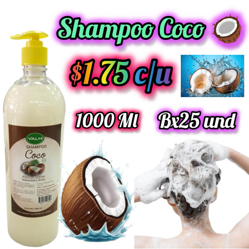 Shampoo Valm Coco 1000ml