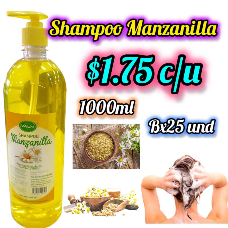 Shampoo Valm Manzanilla 1000ml