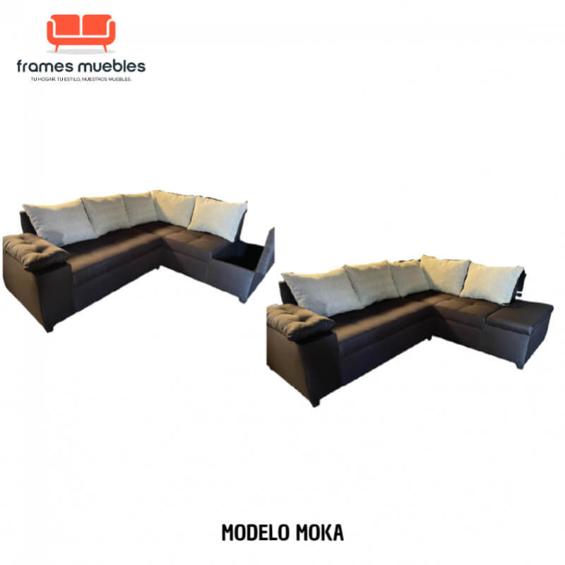 Sofá Modelo Moka - Adaptable a tu Estilo con Almacenamiento Integrado | Frames Muebles