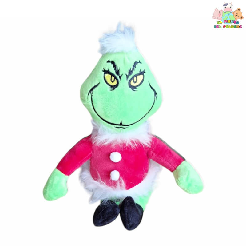 Peluche Grinch Navideño #0 – Traje Rojo y Botines Negros – 30 cm | El Mundo del Peluche