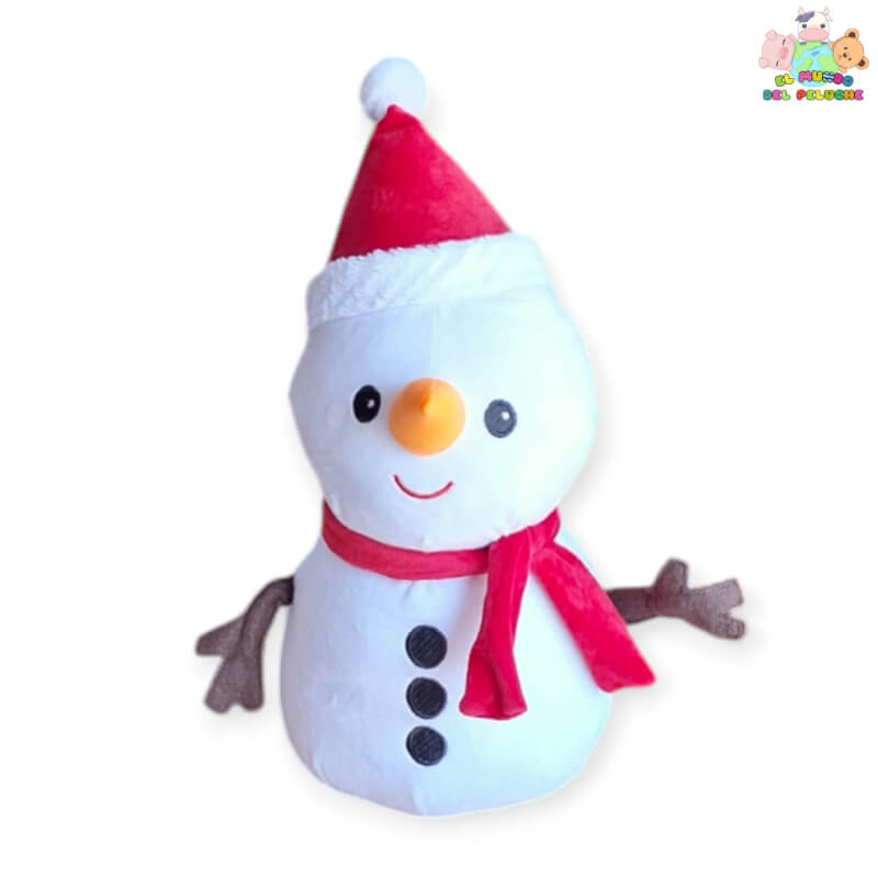 Muñeco de Nieve Navideño – Decoración Festiva | 40 cm – El Mundo del Peluche