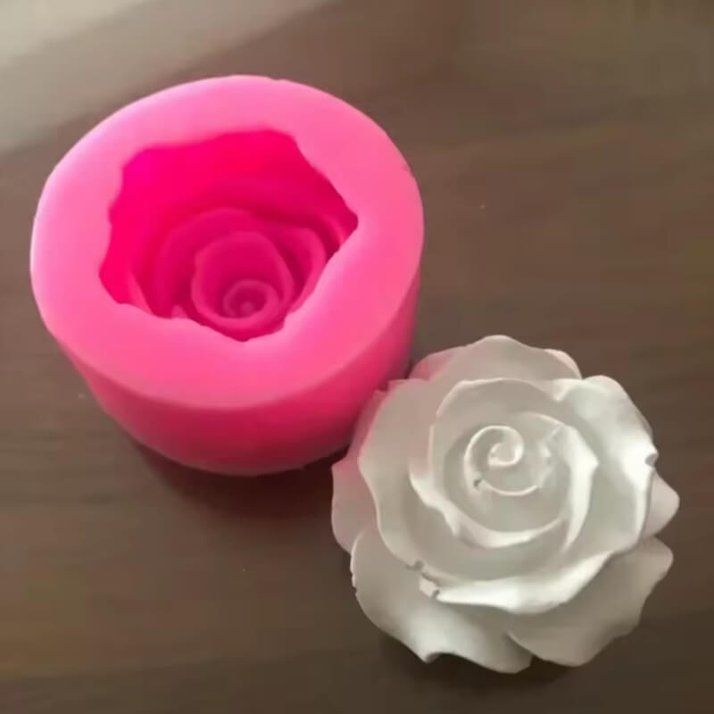 Molde de silicona con diseño DE ROSA S para uso en Velas, Jabones, resina, chocolate o yeso.