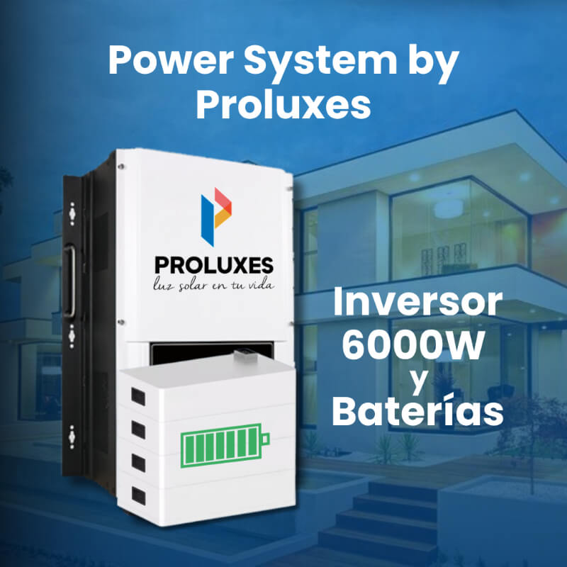 Inversor 6000W con Batería 9.6KWH: Sistema de Energía Ininterrumpida para el Hogar | PROLUXES