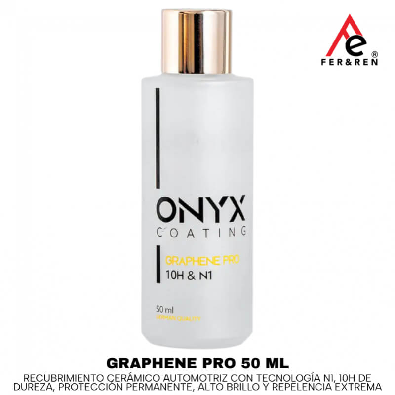 Graphene Pro 50 ml – recubrimiento cerámico automotriz con tecnología N1, 10H de dureza, protección permanente, alto brillo y repelencia extrema
