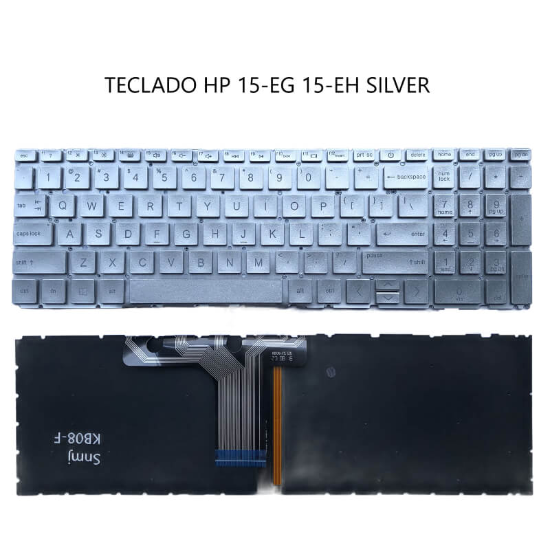 TECLADO HP 15-EG 15-EH SILVER