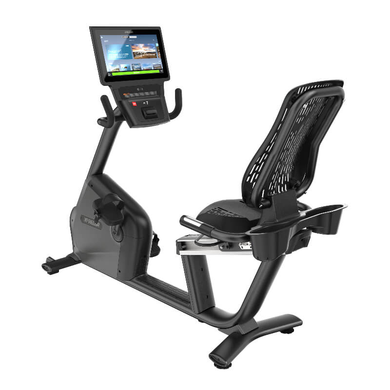 BICICLETA RECLINADA SENTADA MARCA PRECOR - MODELO RBK 685 con Consola P84 - Entrenamiento de alta calidad | FITNESS SOLUTIONS ECUADOR