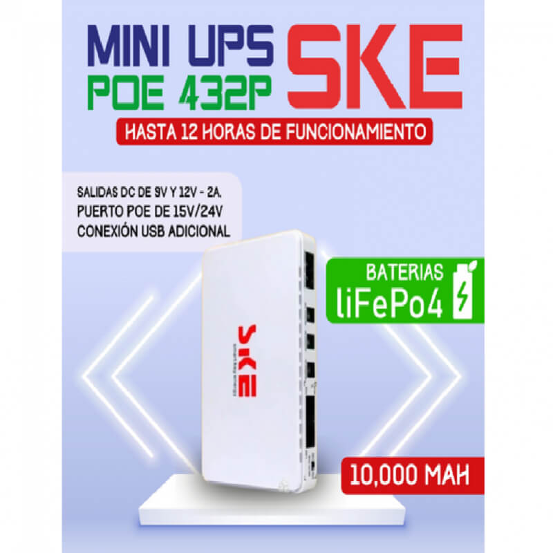 MINI UPS 10000MAH ROUTERS INTERNET WIFI BATERIA POE ANTENA (PREVENTA)