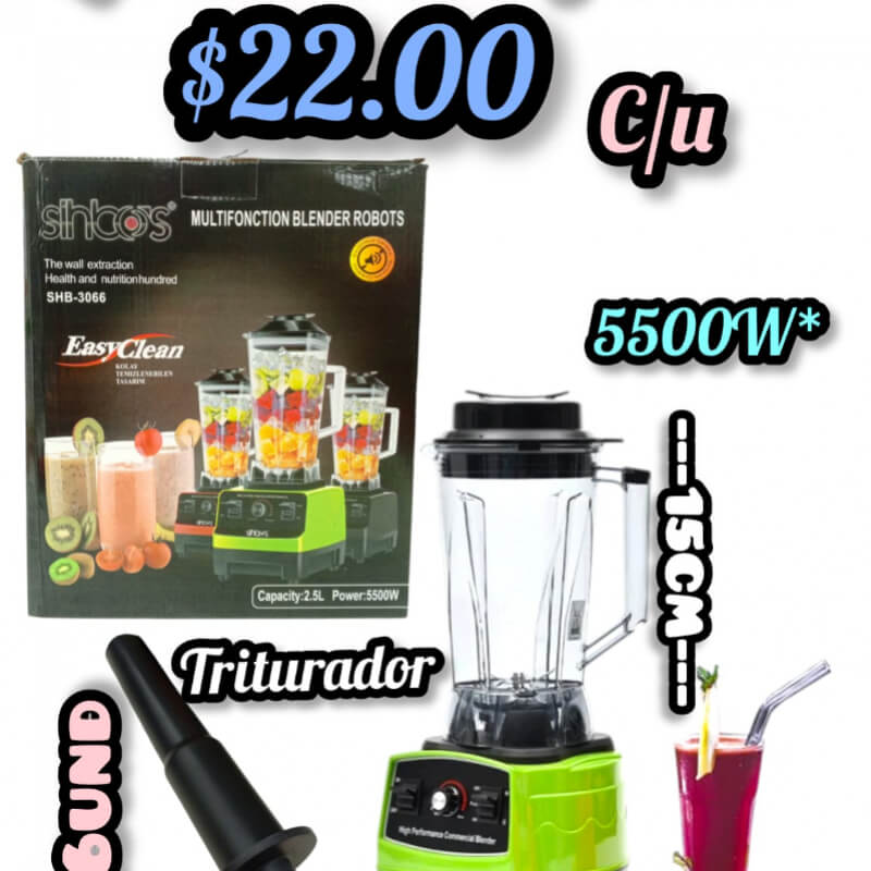 Licuadora Multifunción 5500W