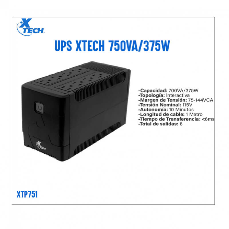 UPS XTECH 750VA