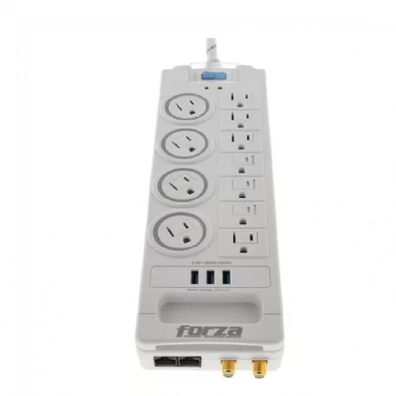 REGULADOR FORZA FSP1011USBW SURGE PR 110/240V 1800J 11NEMA 3USB WH