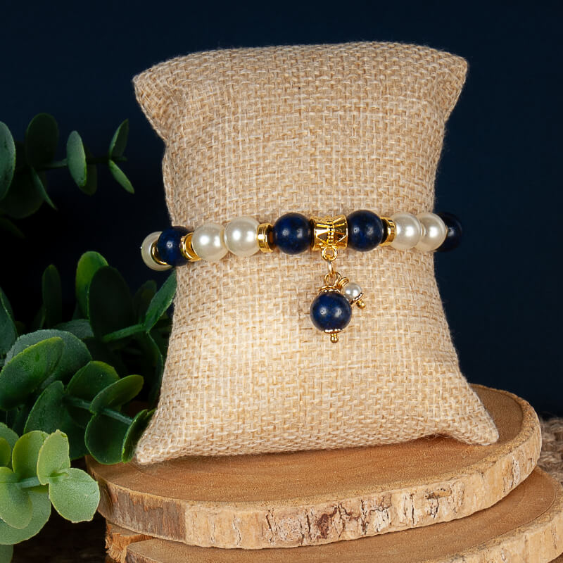 Pulsera Azul perla