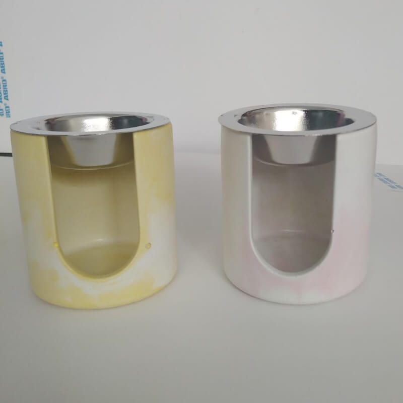 Contenedor Melter Cilindrico, ideal para colocar wax melts. Elaborado Artesanalmente.