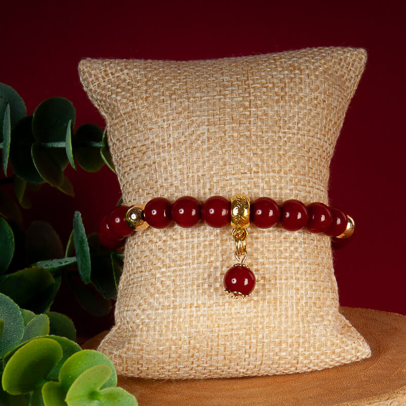 Pulsera Rojo Oscuro