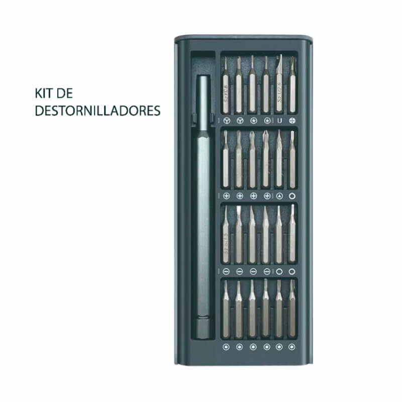 KIT DE DESTORNILLADORES 25 PIEZAS