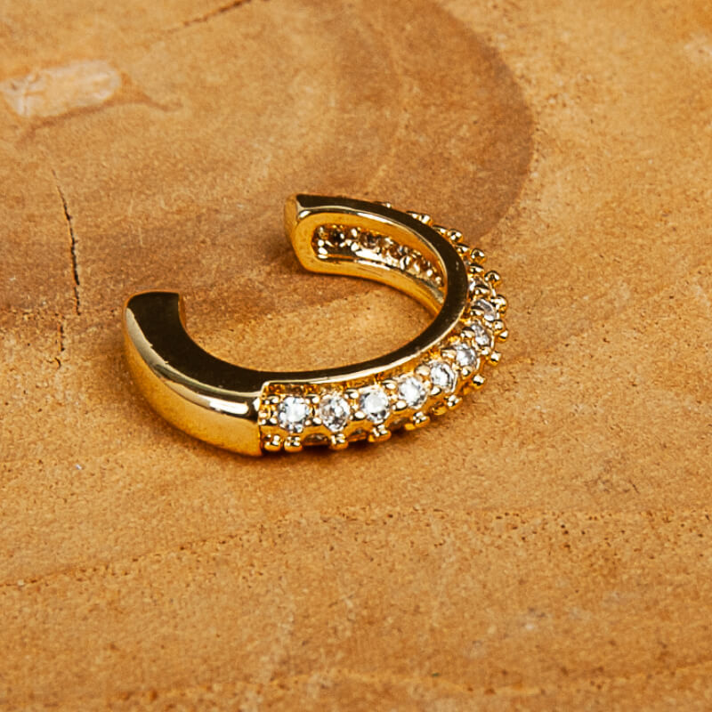 Ear Cuff Brillos dorado