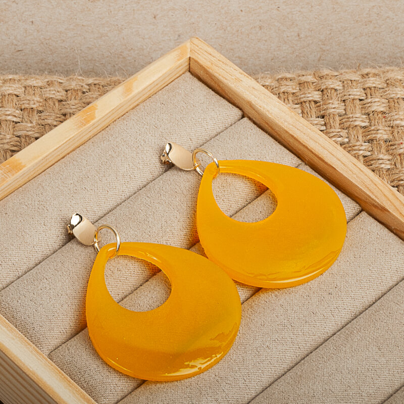 Aretes Gota Amarillo