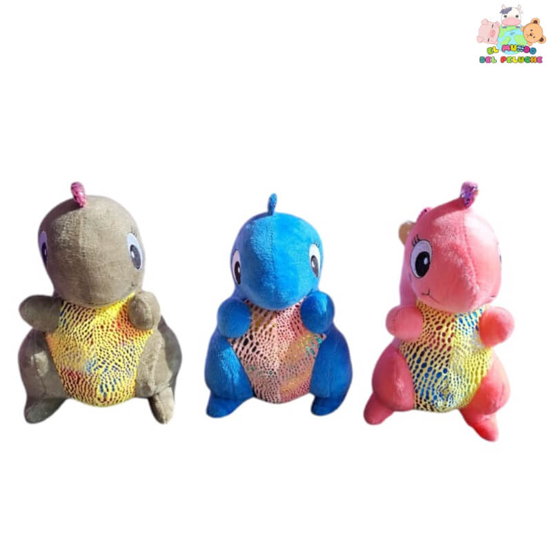 Dinosaurio de Colores - Verde, Azul y Rosa | 20 cm