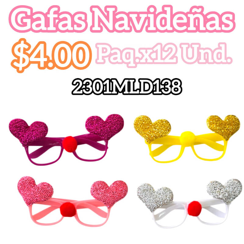 Gafas navideñas