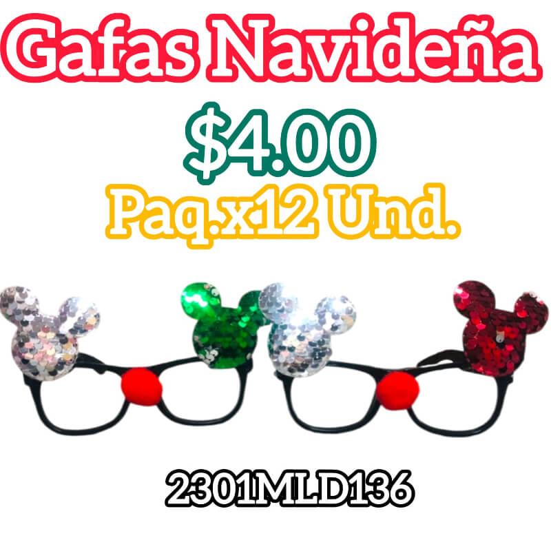 Gafas navideña