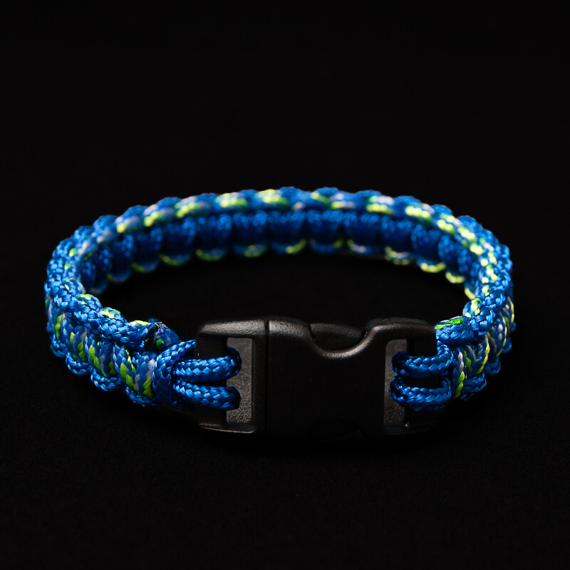 Pulsera Cordon delgado Azul con verde