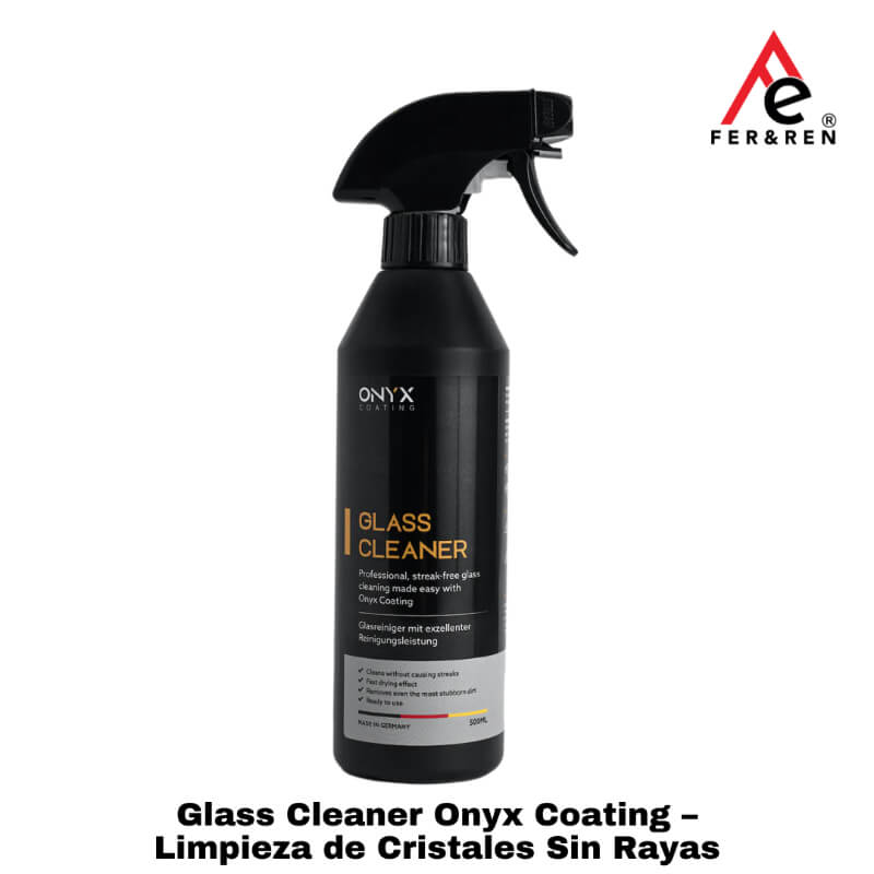 Glass Cleaner Onyx Coating – Limpieza de Cristales Sin Rayas (500 ml)