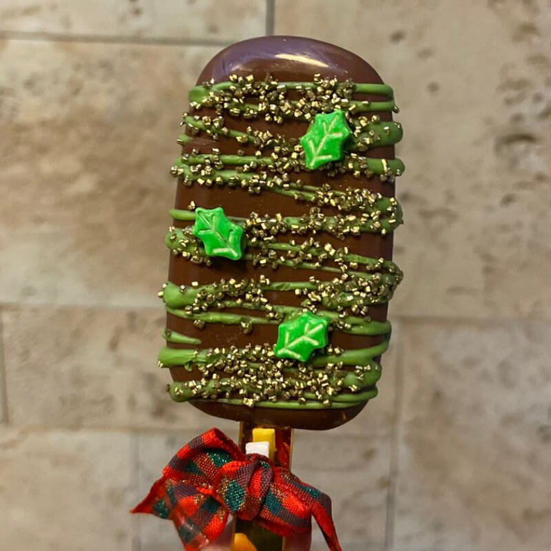 Paleta hojas de navidad